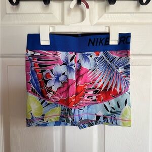Nike Pro Tropical Print Shorts